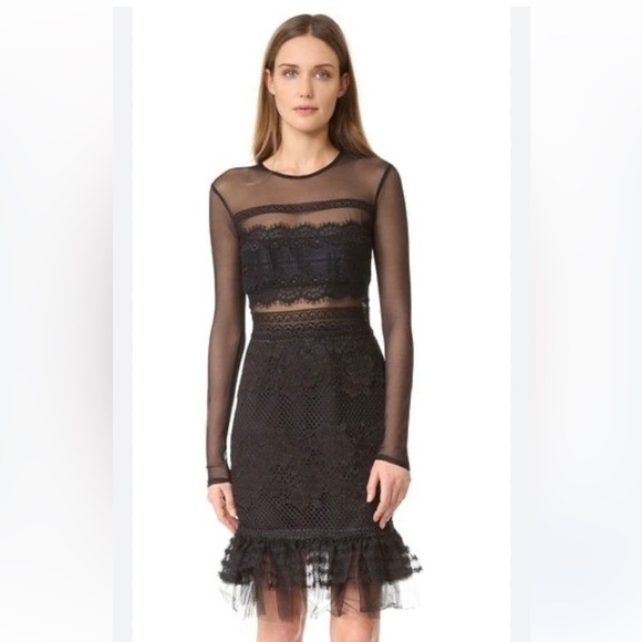 Three Floor Stargate Mesh Dress in Size 6 / Small - Picture 6 of 6